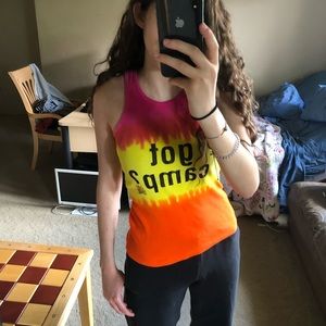 Got camp ombré tank top